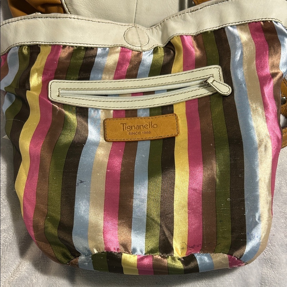Tignanello Multi-Color Leather Tote Bag - Picture 7 of 9